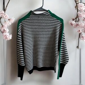 Tera Vera Black and Green Sweater NWT